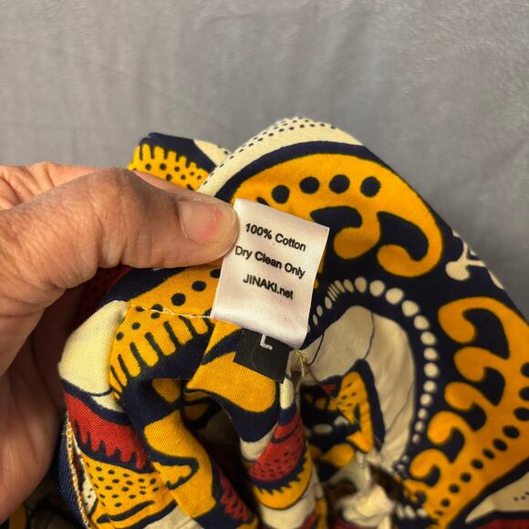 JiNaKI Skirt Seashells Puffy Midlength Wide Waist Swing Art to Wear Boho Western - Picture 3 of 13